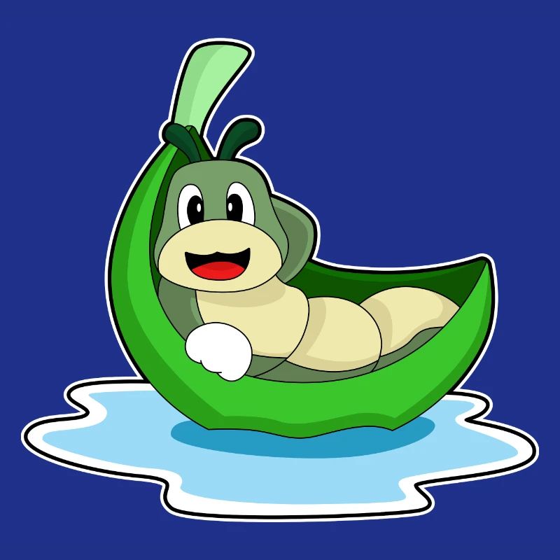 Caterpillar Leaf Boat