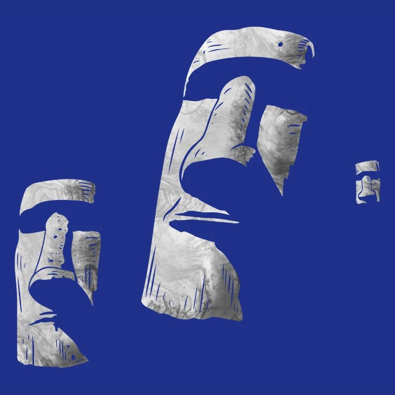 Moai Heads Easter Island Polynesia