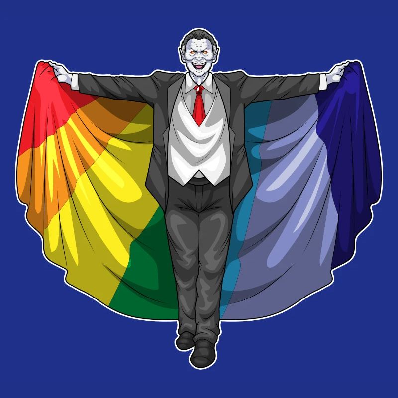 Vampire Halloween Rainbow