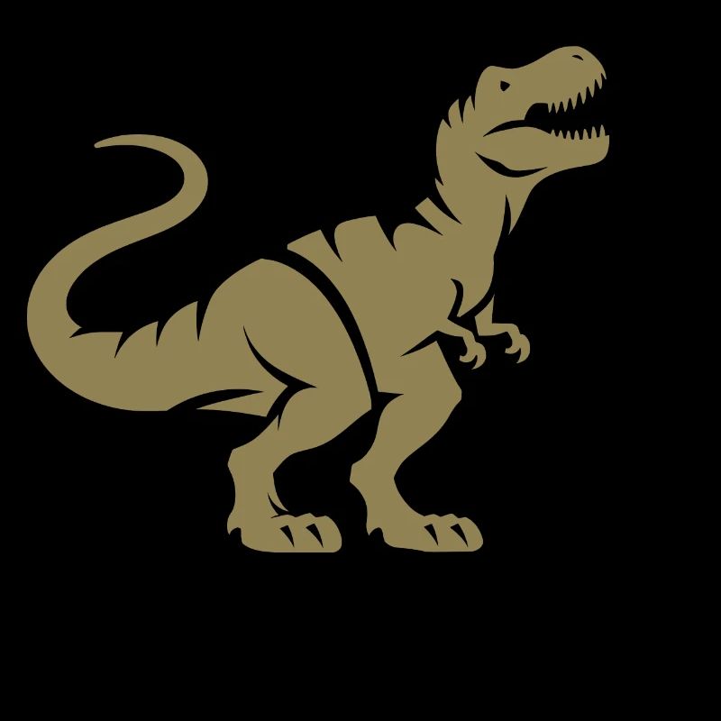 Dino T-Rex Silhouette Minimalist Design