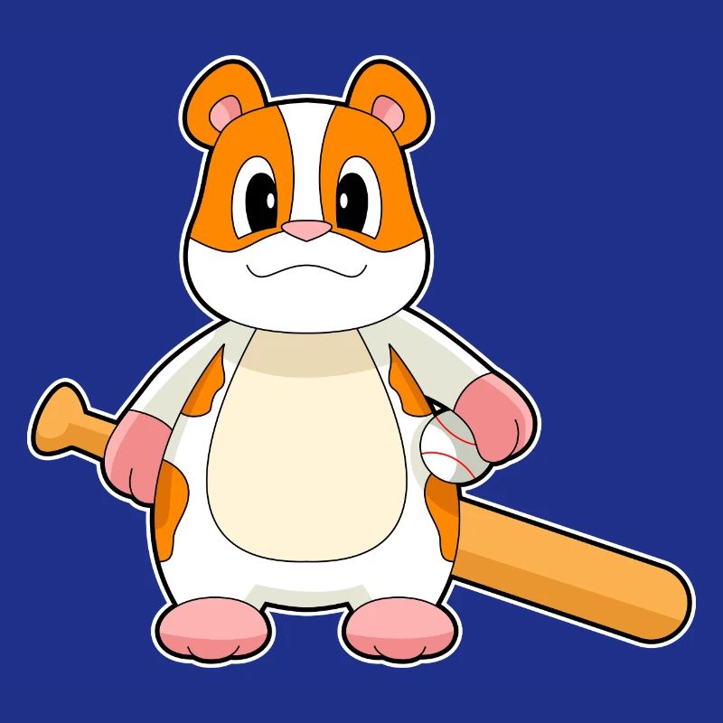 Hamster Baseball Batte de Baseball