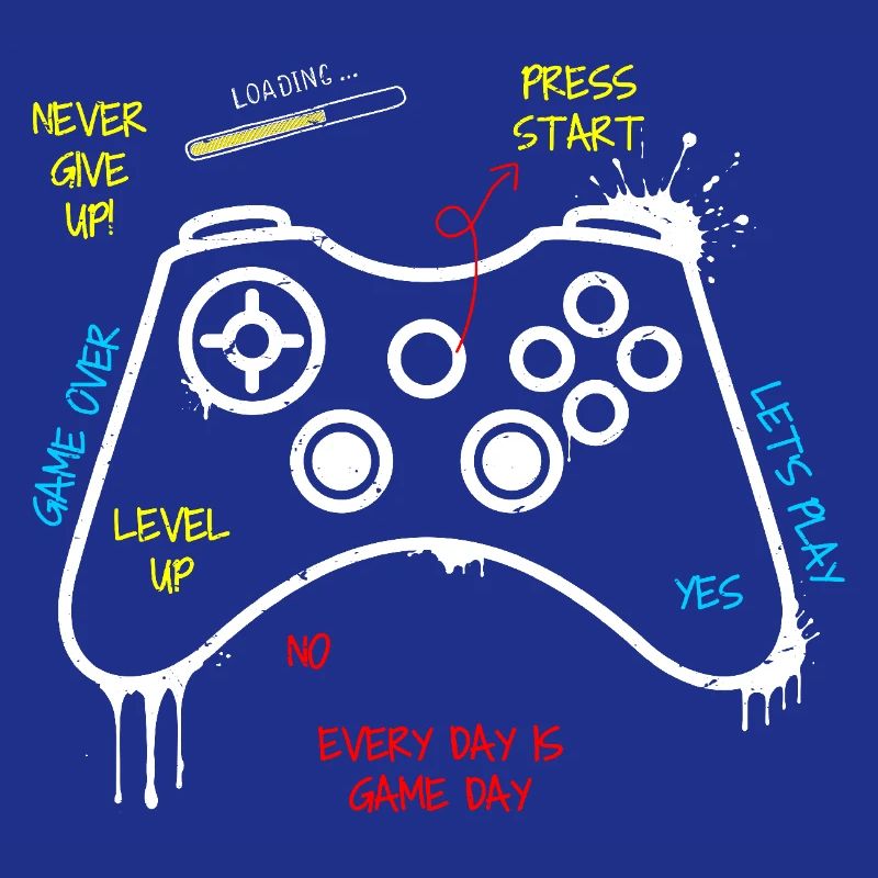 Gamer Controller Graffiti