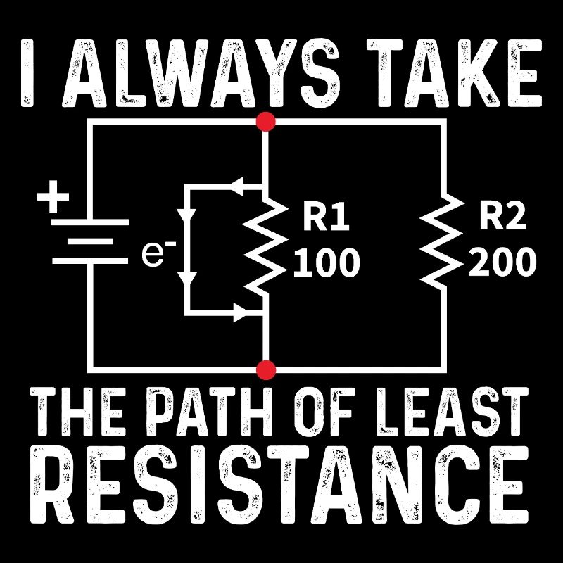 Prendre le chemin de la moindre résistance Ohm Joke