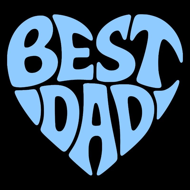 Meilleur design de cœur de papa