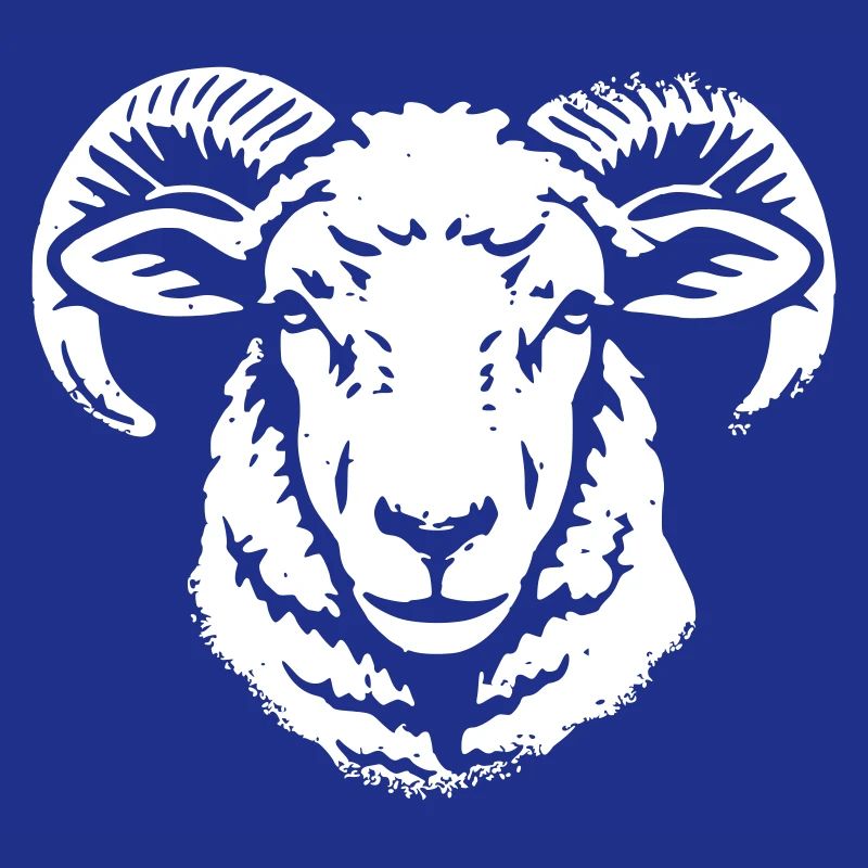 Widder Kopf Ram Schafbock Horn Vektor