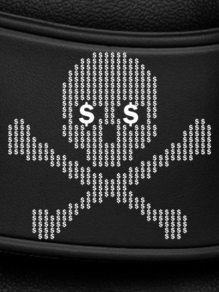 Dollar Skull Crossbones