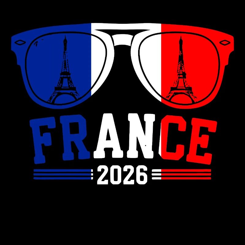 France 2026 Eiffel Tower Glasses