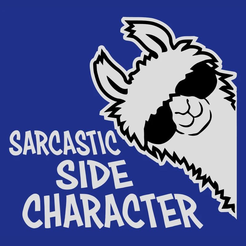 Lama Alpaka Sarcastic Side Character Sarkastisch