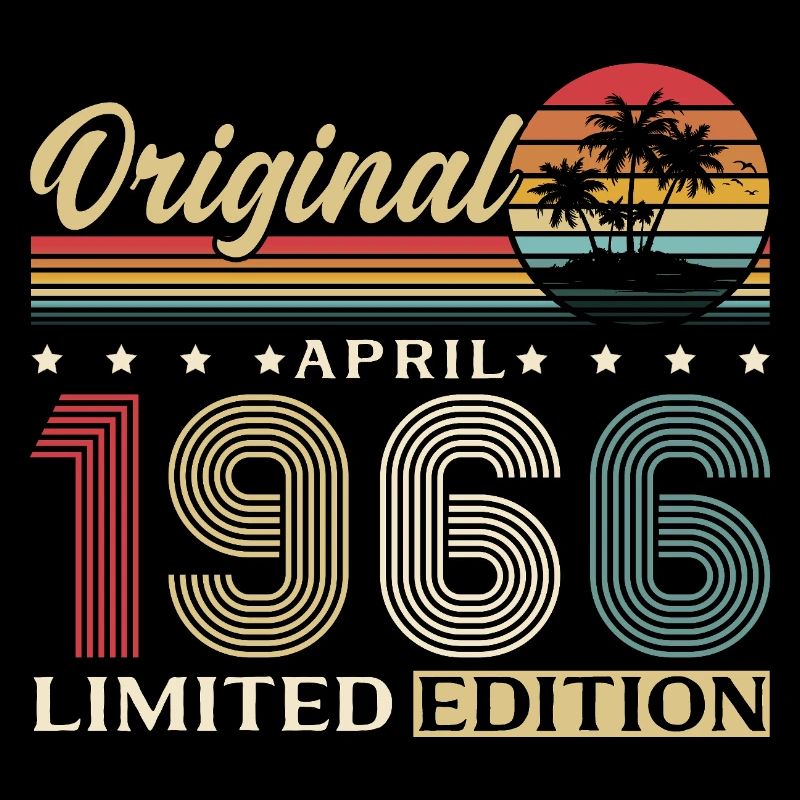 60. Geburtstag Geschenk Mann Original April 1966