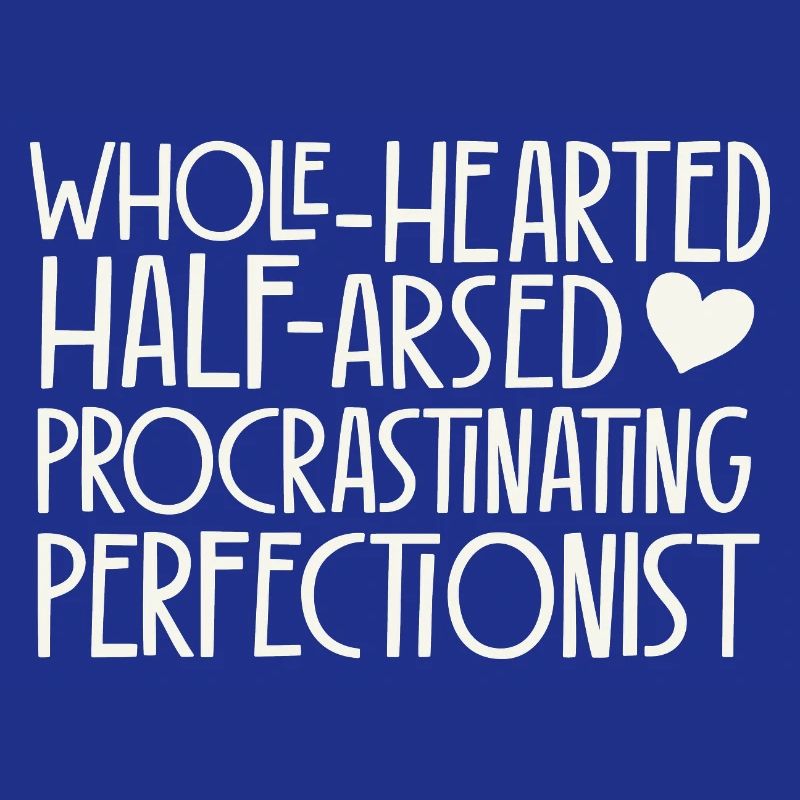 Half-hearted perfectionists - bright retro design