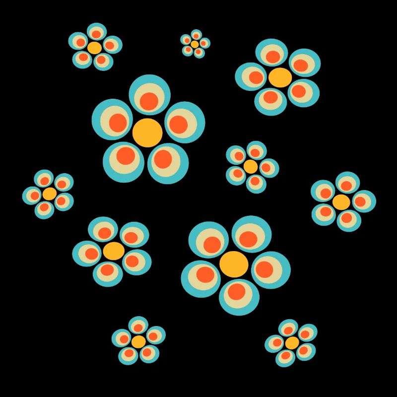 Fleur Bleu Clair Bleu Fleur Fleurs Bleu Rouge Hippie