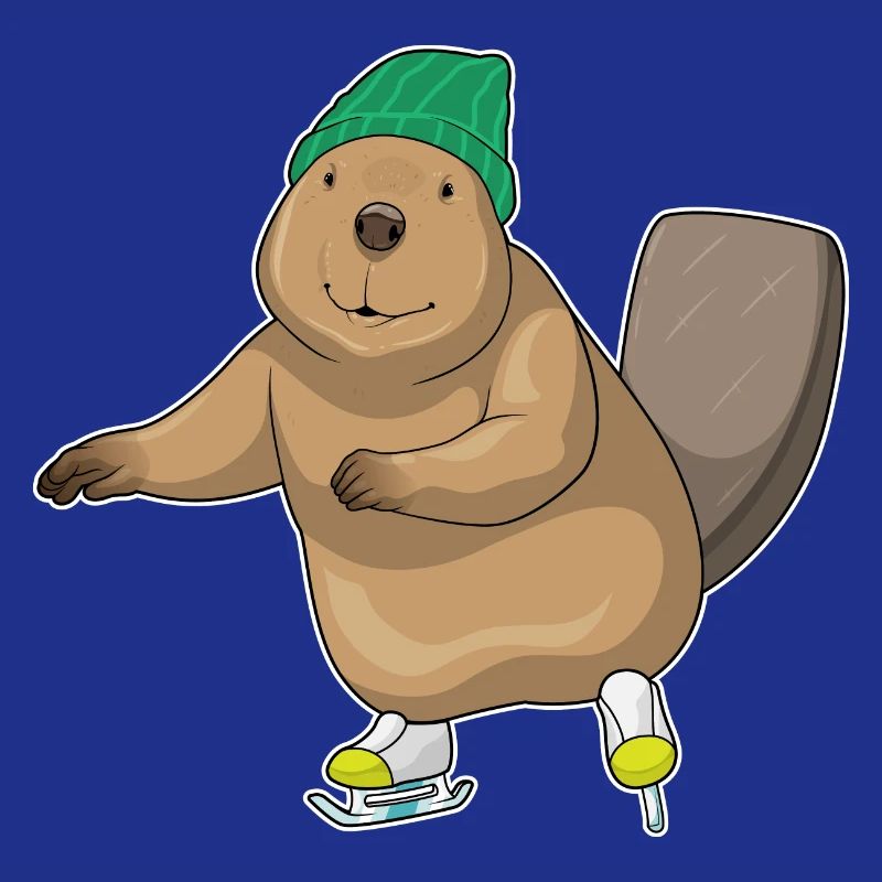 Biber Eislaufen Schlittschuhe