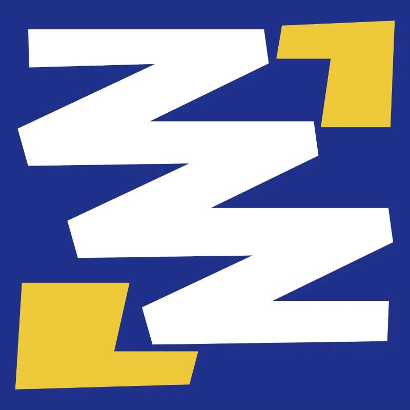 Basic simple digital art emblem with Z