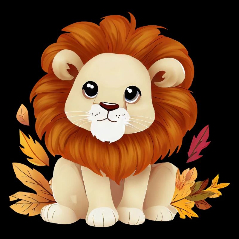 Lion d’automne - feuilles et feuillage panachés