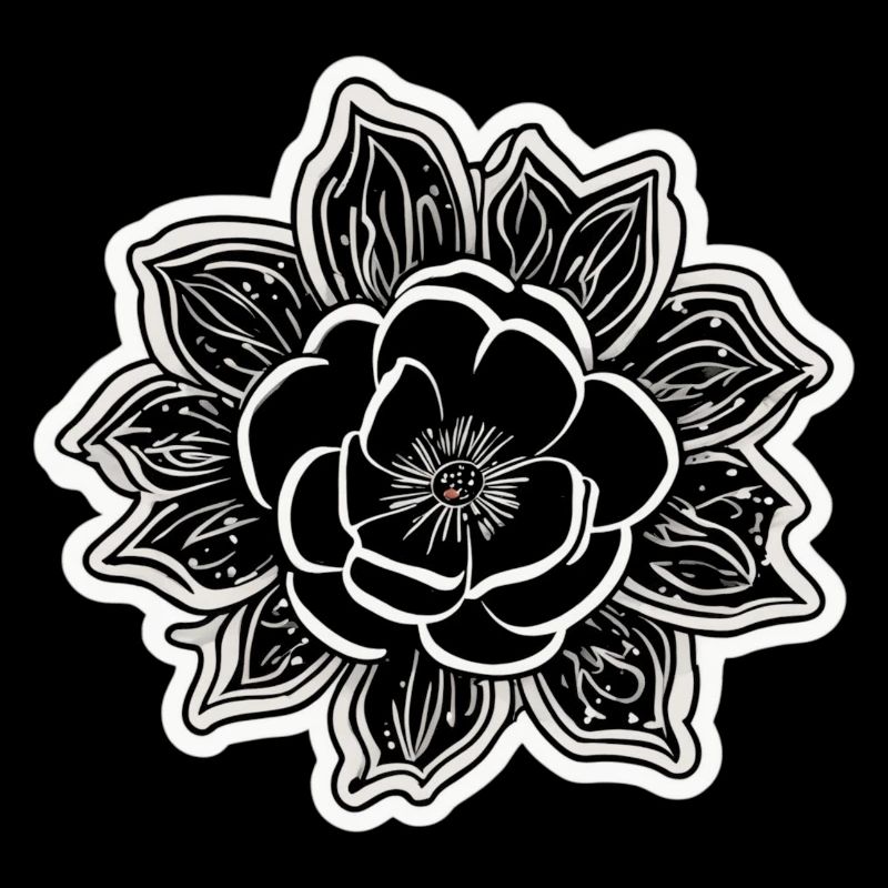 La beauté et le charme d’une fleur monochrome