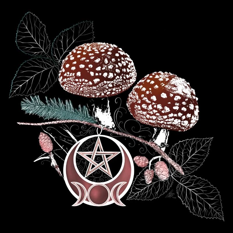 Toadstool Wicca Symbol Natural Magic Autumn