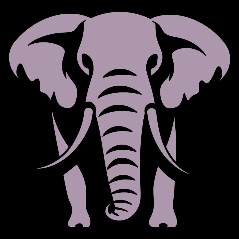 Logo blanc Elephant Silhouette