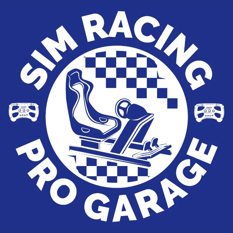 simracing emblem patch sim racer gaming icon