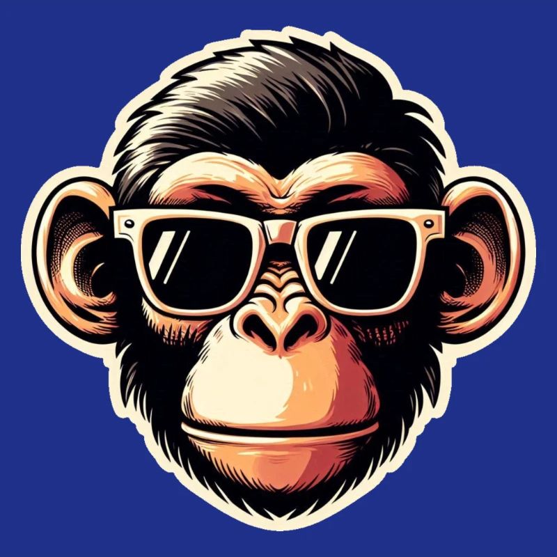 Lunettes de singe cool