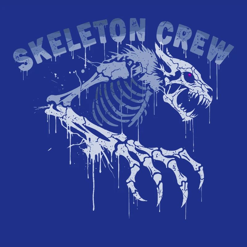 Skelett Werwolf Graffiti