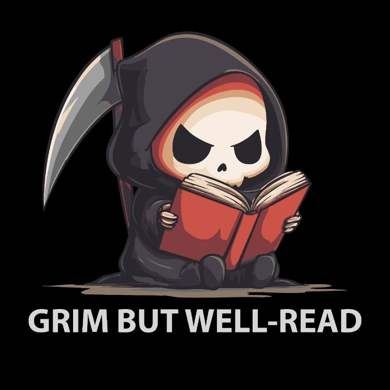 Reading Reaper – Dark Cute Humor