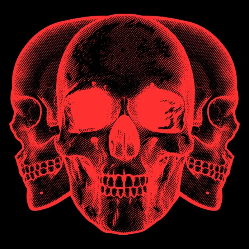 Red skulls