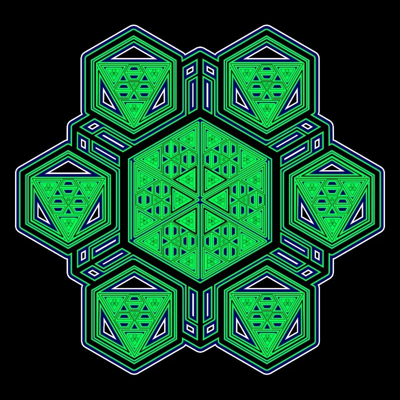 Festival Goa Yoga Méditation Trance Mandala Pattern