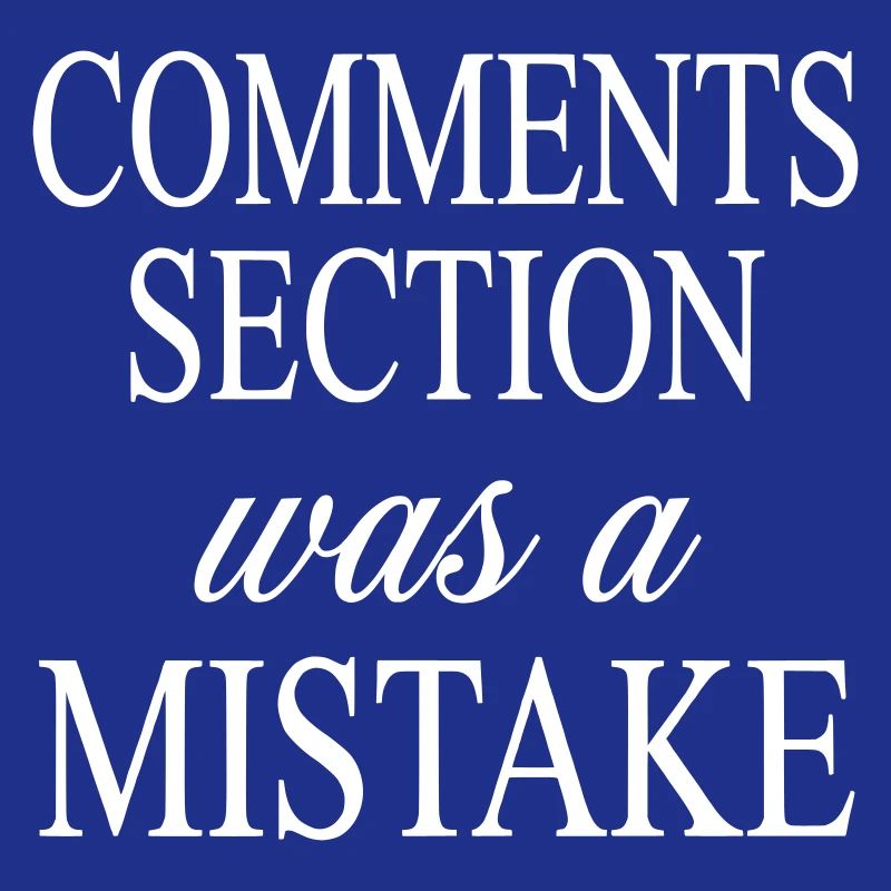Comments Section was a Mistake - Internet Satire