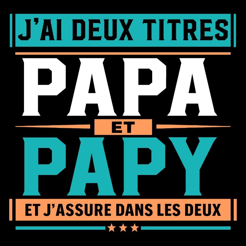 Ich habe zwei Titel: Papa und Opa Geschenkidee
