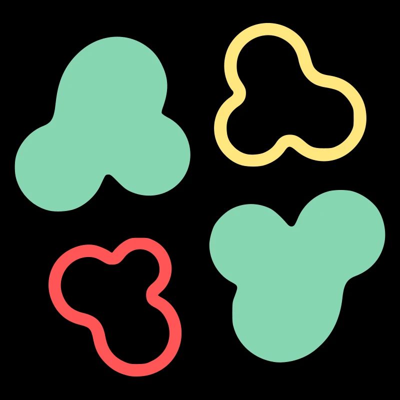 Forme des cellules d’amibe colorées