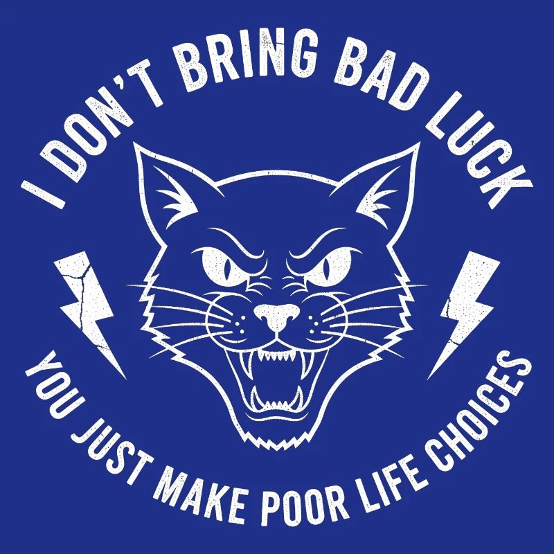 Pech oder Wille Katzen-Spruch