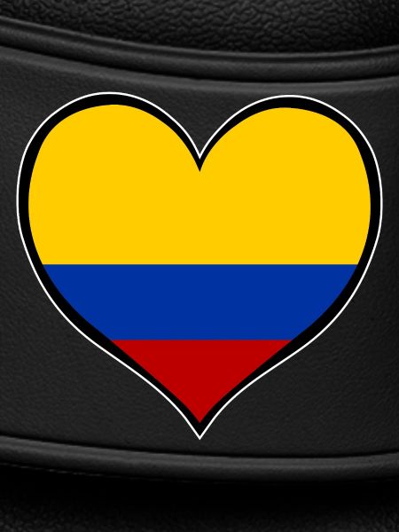 Kolumbien Herzflagge