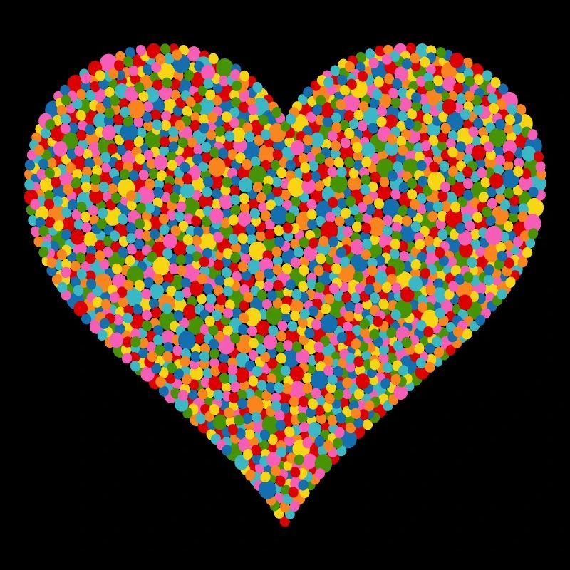 Konfetti Herz