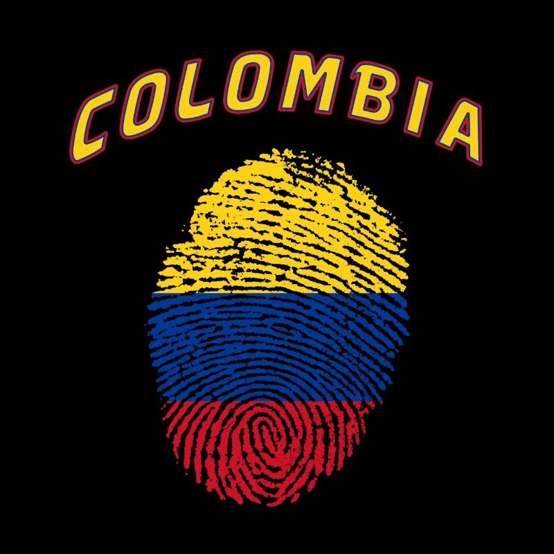 Colombie Empreinte digitale / Cadeau drapeau