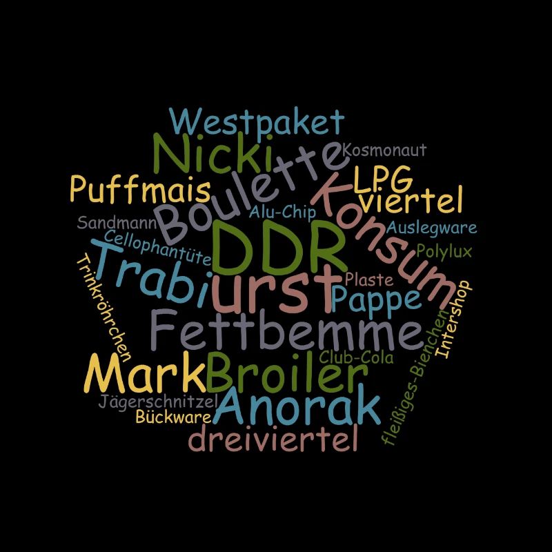 DDR Ostalgie Wörtersammlung