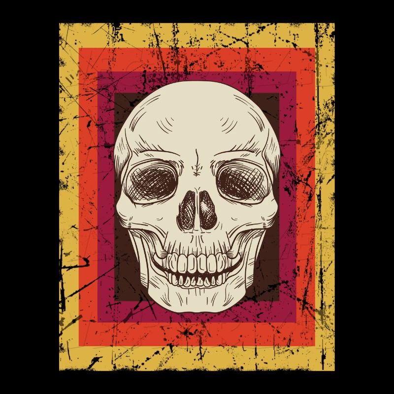 Vintage Retro Schädel