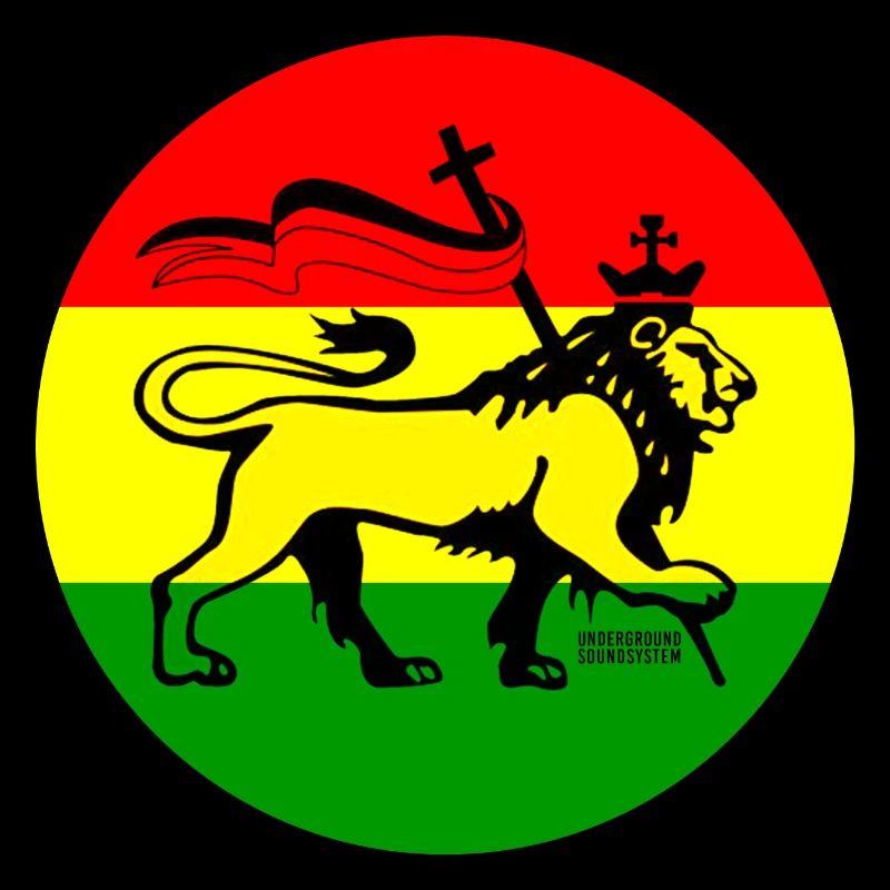 Lion de Juda dans le style rastafari