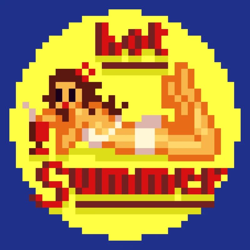 pixel pinup hot buzzer