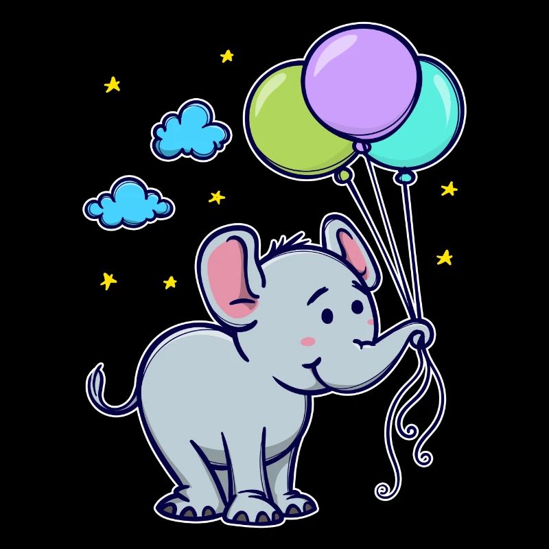 Funny Animal Cool Baby Elephant