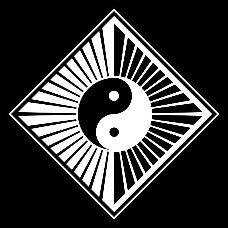 Yin Yang yang bouddhiste au style moderne