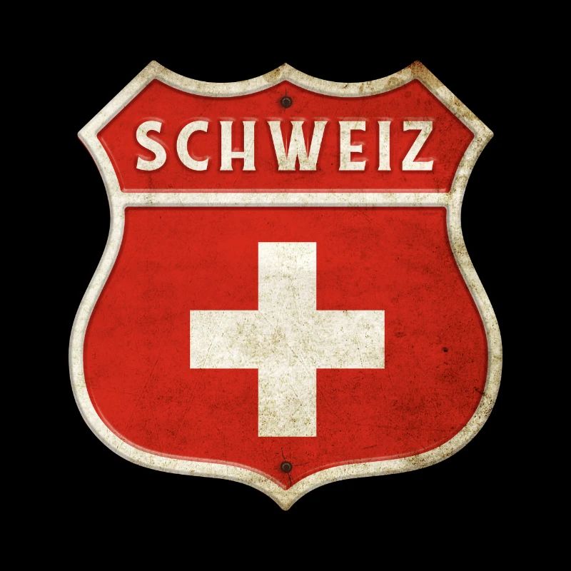 Schweiz Wappen Flaggen Design