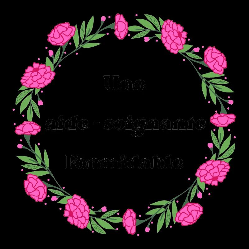 Une aide soignante formidable - couronne de fleurs