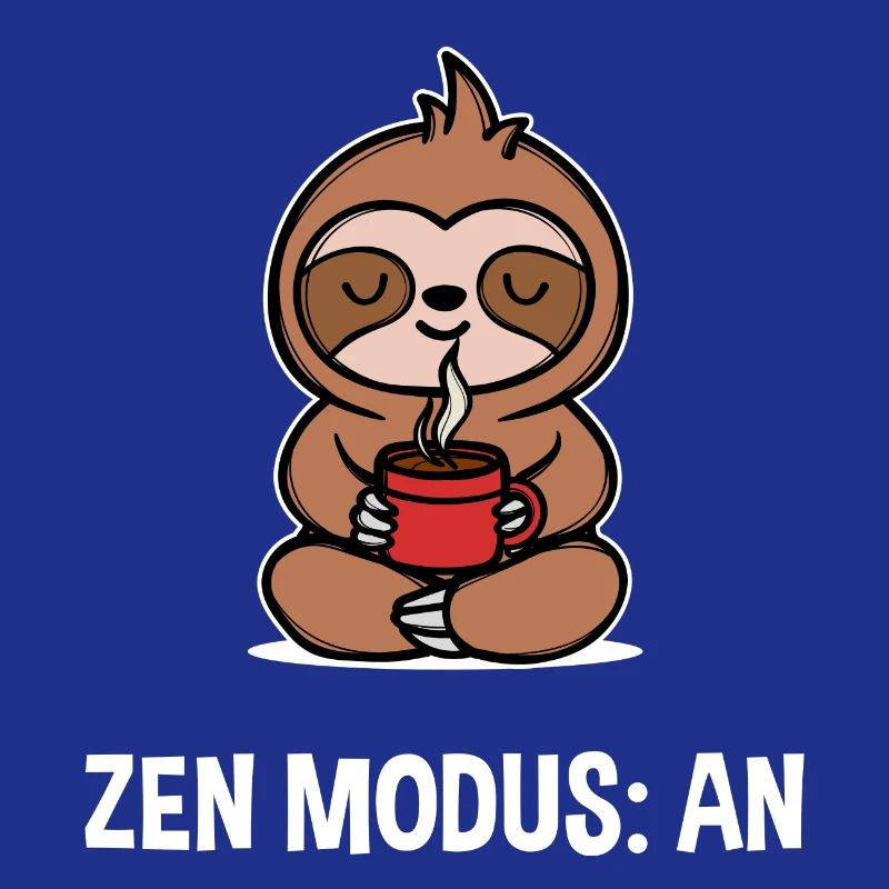 Sloth Saying Caffeine Coffee Coffee Drinker