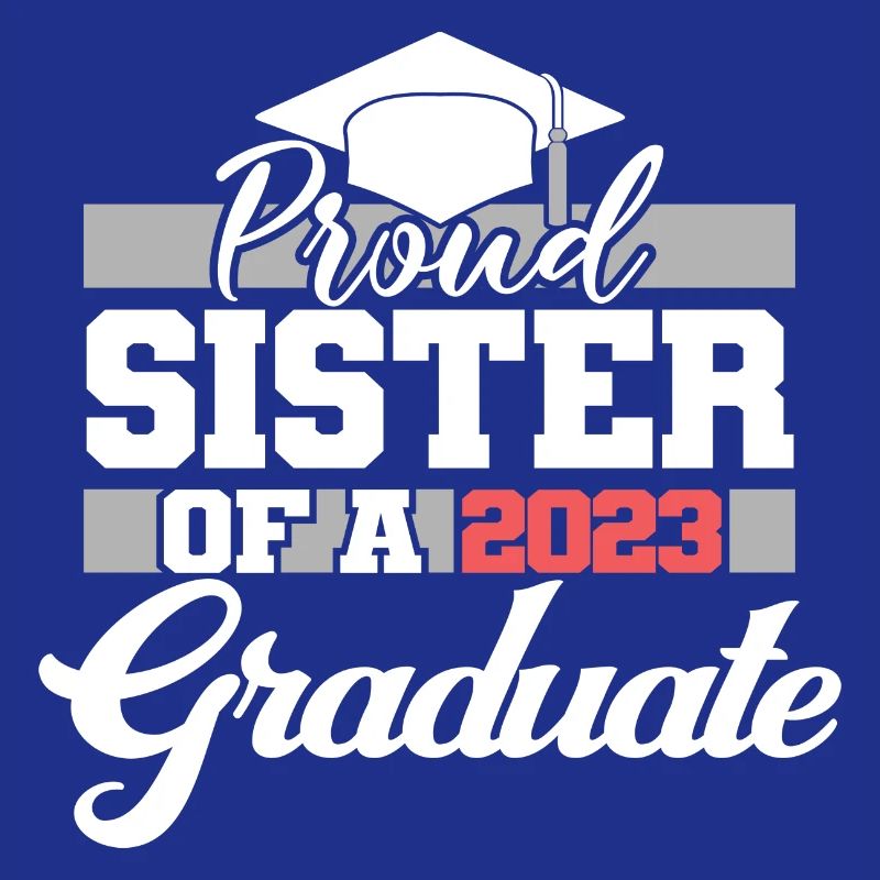 Stolze Schwester eines Abschlussgeschenks 2023