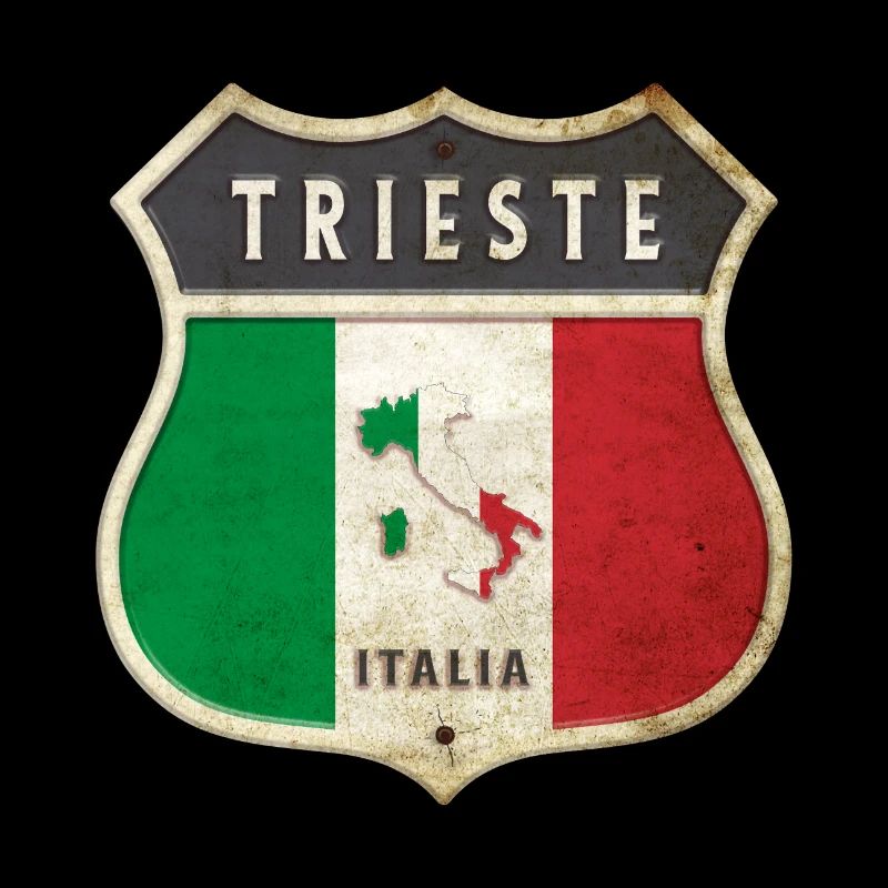 Trieste Italie Armoiries Drapeaux Design