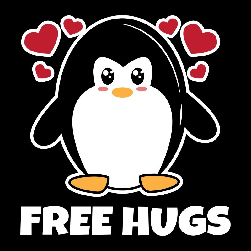 Seabird Heart Animal Antarctica Sweet Penguin Statement