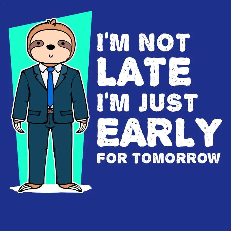 Faultier Säugetier Humorvoll Statement Langsam