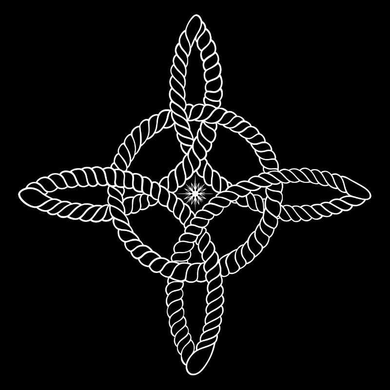 Nœud de sorcière avec étoile