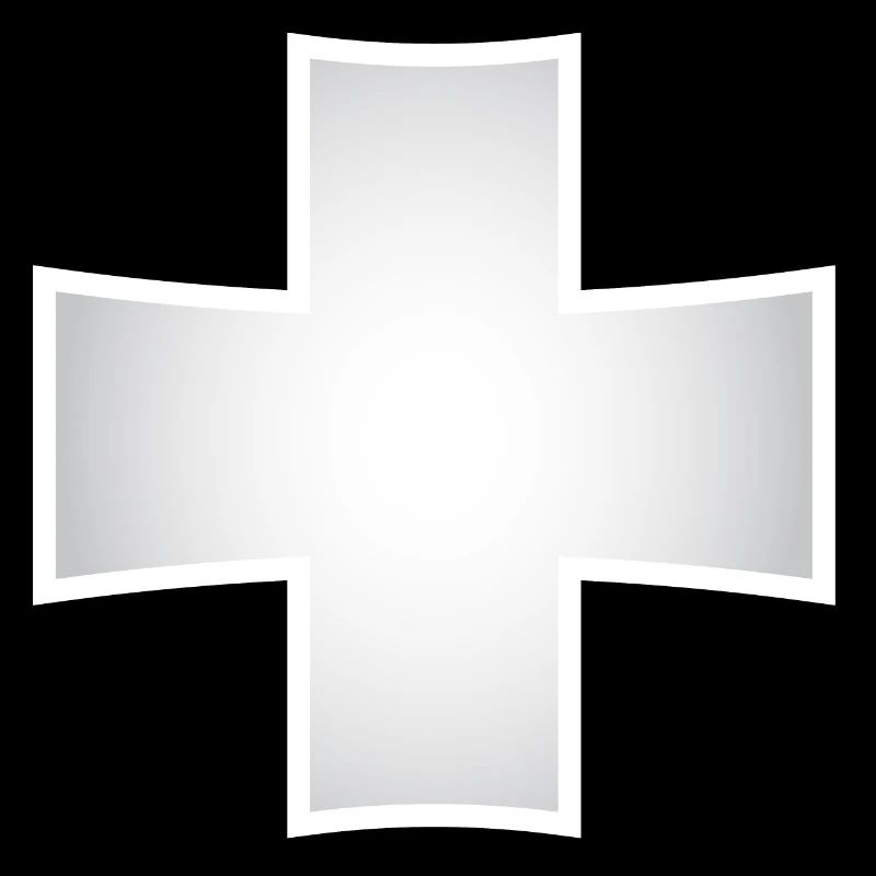 silver cross | Silver Cross with Shadow