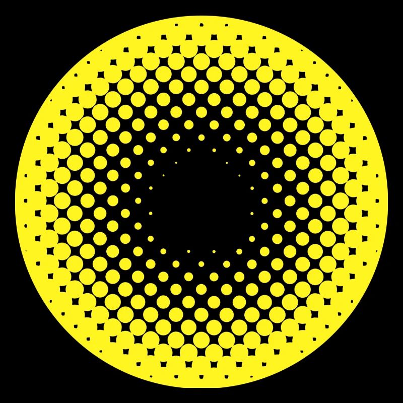 Sonnenkreis Halftone Muster